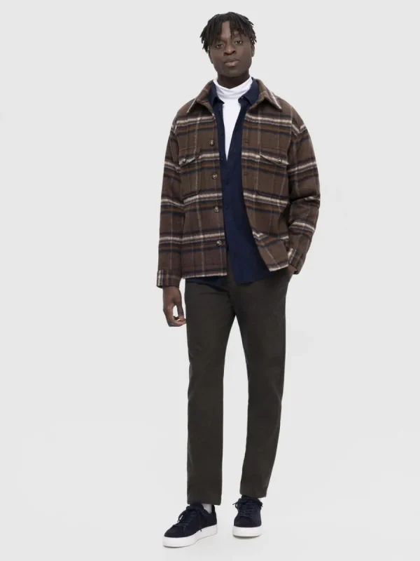 SELECTED RUTIG SHACKET Brown Flash Sale