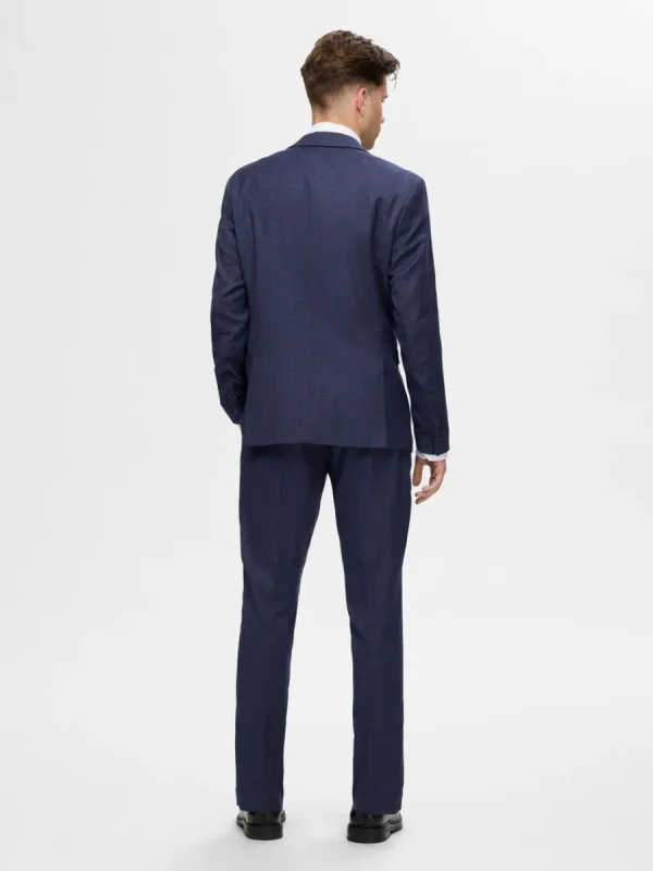 SELECTED RUTIG SLIM FIT KAVAJ Blue Cheap