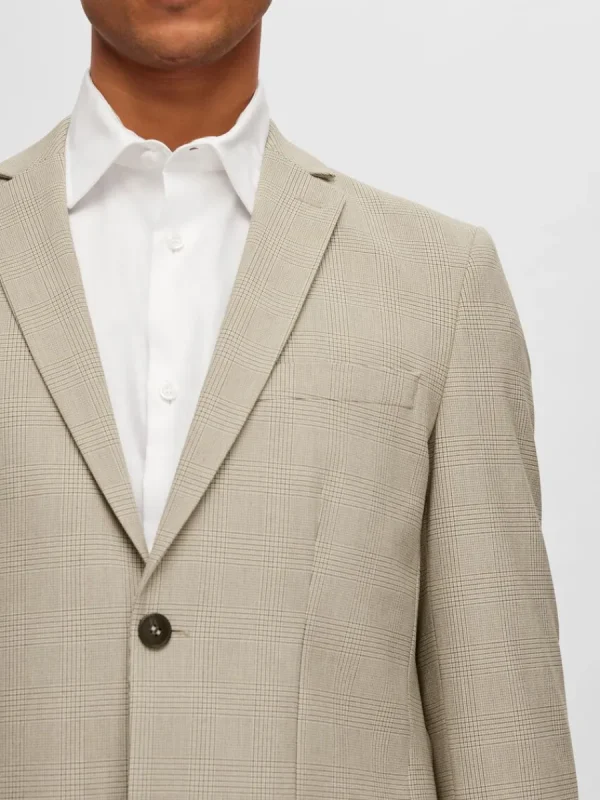 SELECTED RUTIG SMAL PASSFORM KAVAJ Beige Flash Sale