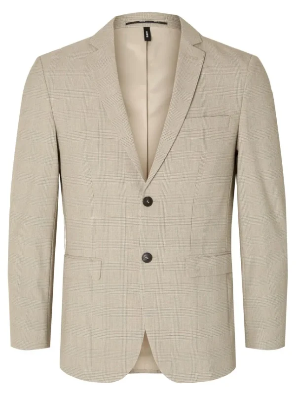 SELECTED RUTIG SMAL PASSFORM KAVAJ Beige Flash Sale