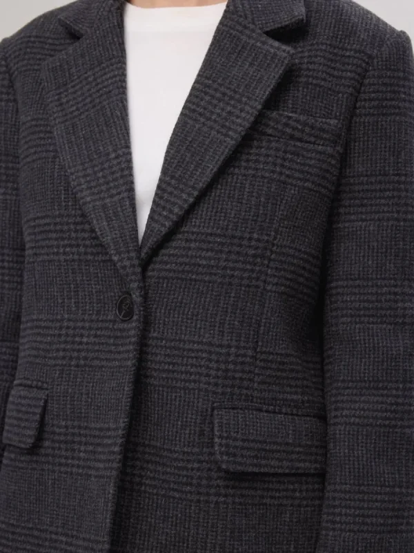 SELECTED RUTIG ÖVERDIMENSIONERAD KAVAJ Grey Flash Sale