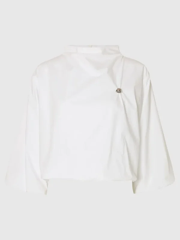 SELECTED RYMLIG BLUS MED 3/4-ÄRMAR White Cheap