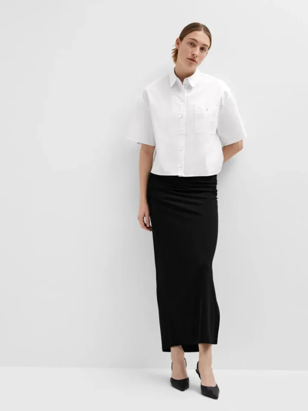 SELECTED RYNKAD MAXIKJOL Black Discount