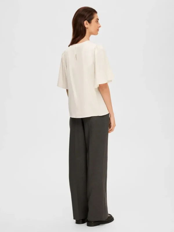 SELECTED SATIN BLUS Beige Outlet