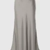 SELECTED SATIN MAXIKJOL Beige Outlet