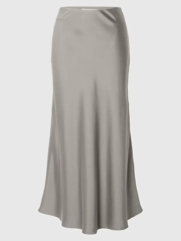 SELECTED SATIN MAXIKJOL Beige Outlet