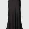 SELECTED SATIN MAXIKJOL Black Sale