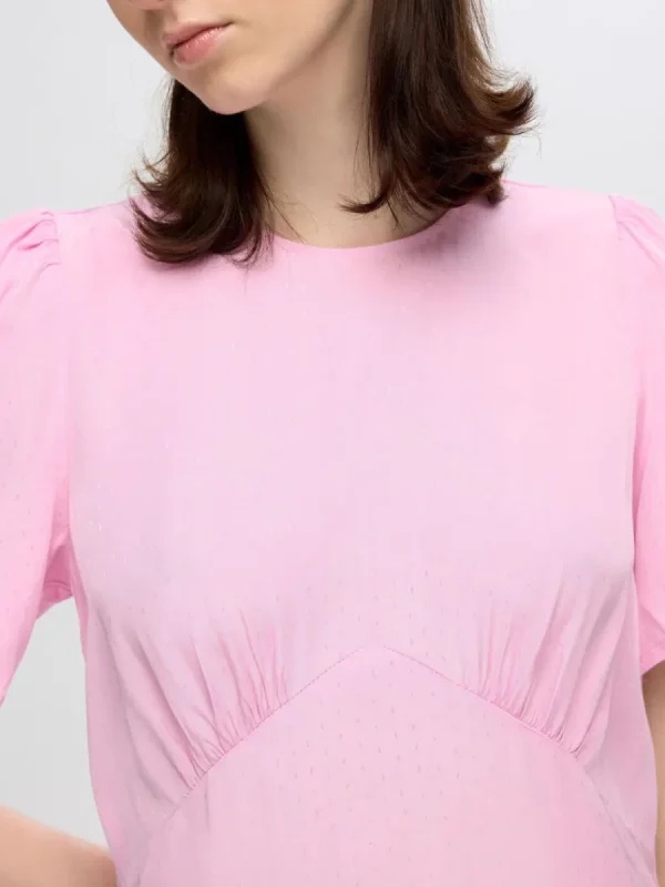 SELECTED SATIN MAXIKLÄNNING Pink New
