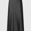 SELECTED SATIN MIDIKJOL Grey Cheap