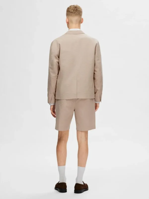 SELECTED SEERSUCKER AV HYBRIDBOMULL KAVAJ Beige Discount