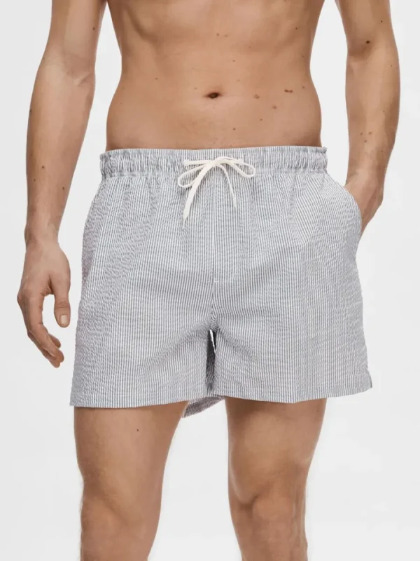 SELECTED SEERSUCKER BADSHORTS Blue Online