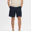 SELECTED SEERSUCKER SHORTS Blue Clearance
