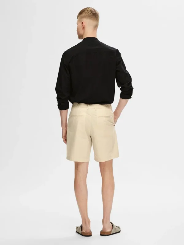SELECTED SEERSUCKER SHORTS Beige Outlet