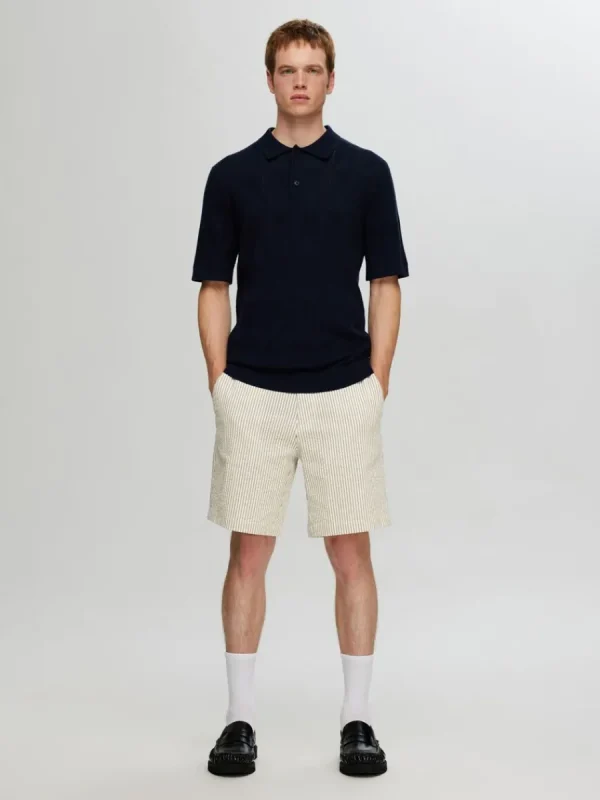 SELECTED SEERSUCKER SHORTS Green Sale