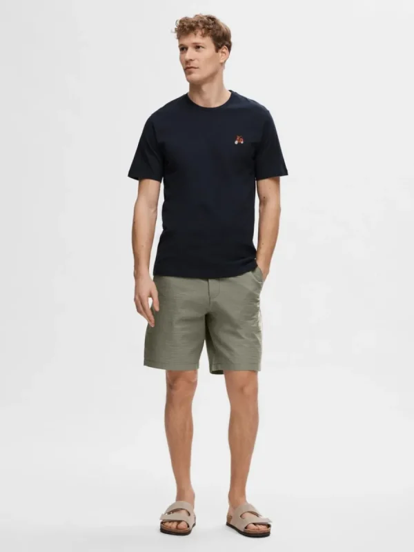 SELECTED SEERSUCKER SHORTS Green New