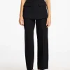 SELECTED SILVERKRITSTRECKSRANDIG BYXOR MED VIDA BEN Black Hot