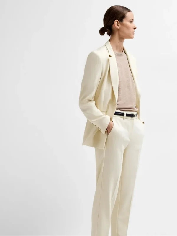 SELECTED SKRÄDDARSYDD BESKUREN BYXOR Beige Fashion