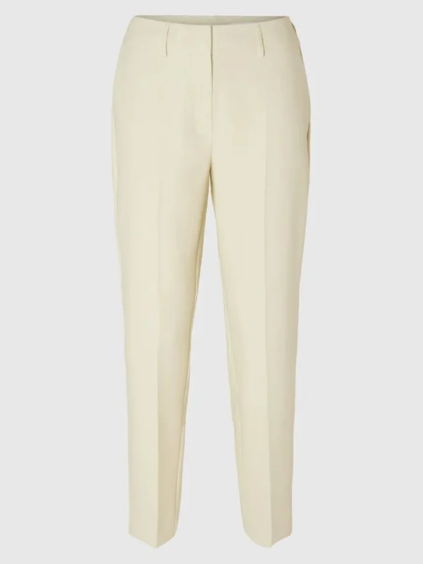 SELECTED SKRÄDDARSYDD BESKUREN BYXOR Beige Fashion