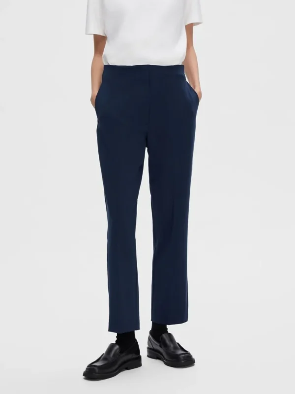 SELECTED SKRÄDDARSYDDA - AVSMALNANDE BYXOR Blue Flash Sale