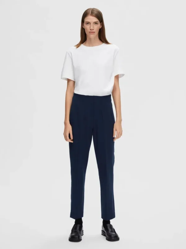 SELECTED SKRÄDDARSYDDA - AVSMALNANDE BYXOR Blue Flash Sale