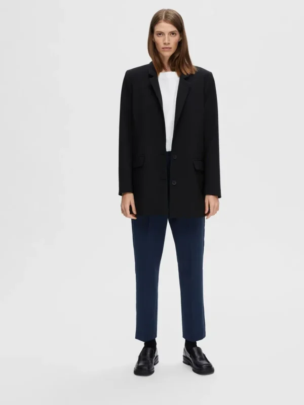 SELECTED SKRÄDDARSYDDA - AVSMALNANDE BYXOR Blue Flash Sale