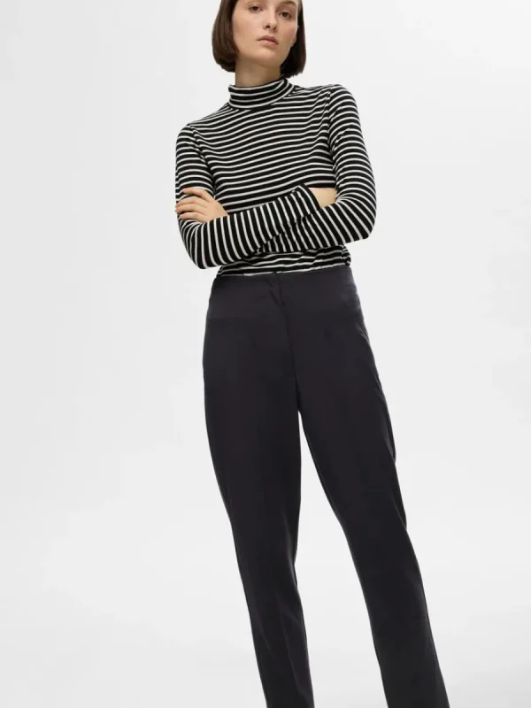 SELECTED SKRÄDDARSYDDA - AVSMALNANDE BYXOR Black Store