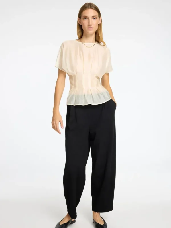 SELECTED SKRÄDDARSYDDA - BARREL FIT-BYXOR Black Flash Sale