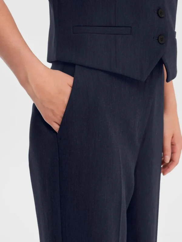 SELECTED SKRÄDDARSYDDA - BYXOR MED VIDA BEN Blue Shop