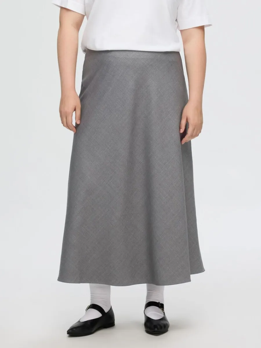 skrddarsydda__midikjol_0.webp SELECTED SKRÄDDARSYDDA - MIDIKJOL Grey Discount