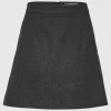 SELECTED SKRÄDDARSYDDA - MINIKJOL Grey Discount