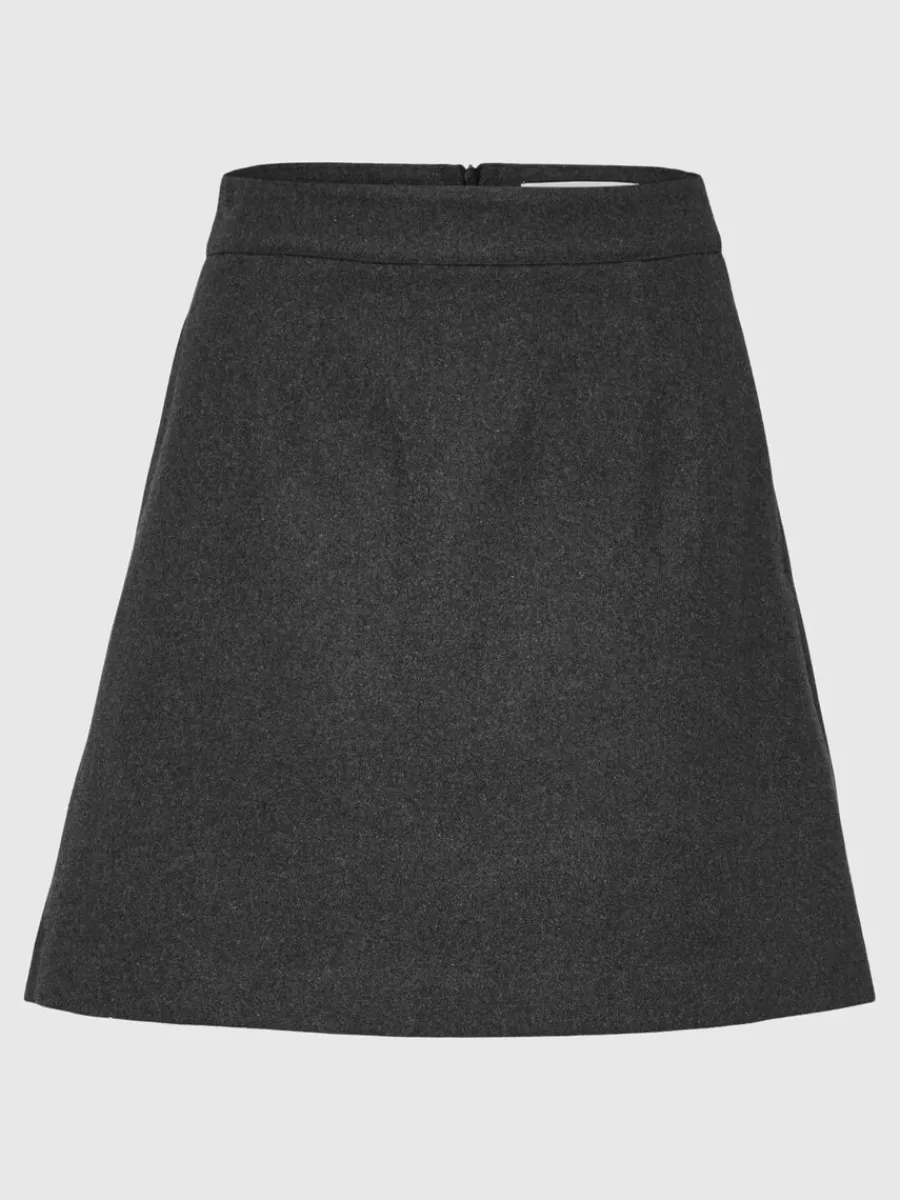 skrddarsydda__minikjol_0.webp SELECTED SKRÄDDARSYDDA - MINIKJOL Grey Discount