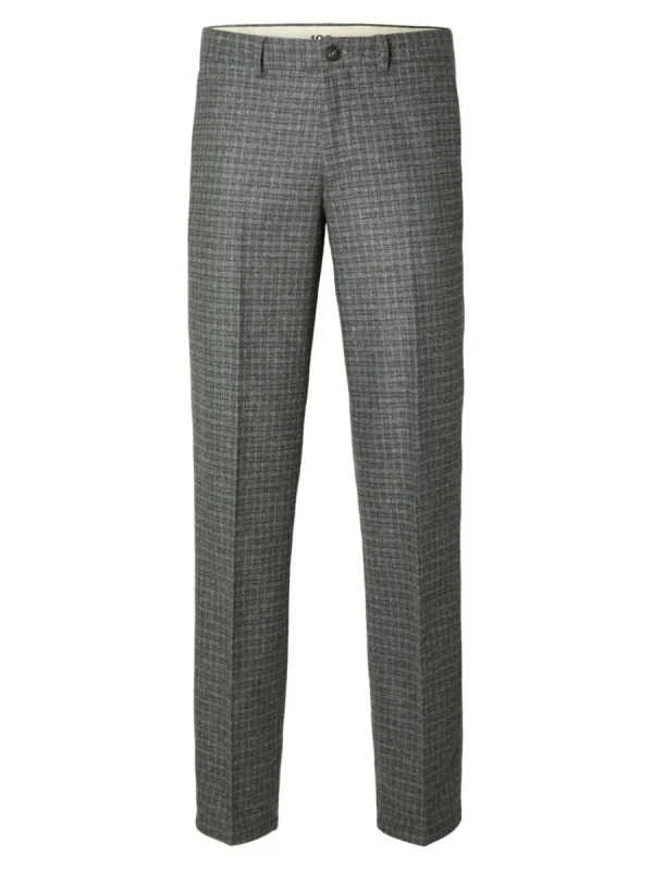 SELECTED SKRÄDDARSYDDA - RAKA BYXOR Grey Hot