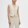 SELECTED SKRÄDDARSYDDA - VÄST Beige Online
