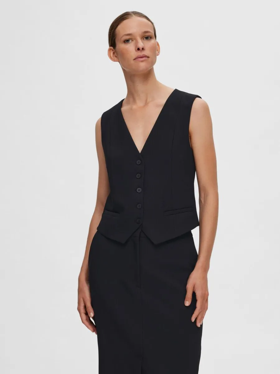 skrddarsydda__vst_0-5.webp SELECTED SKRÄDDARSYDDA - VÄST Black Cheap