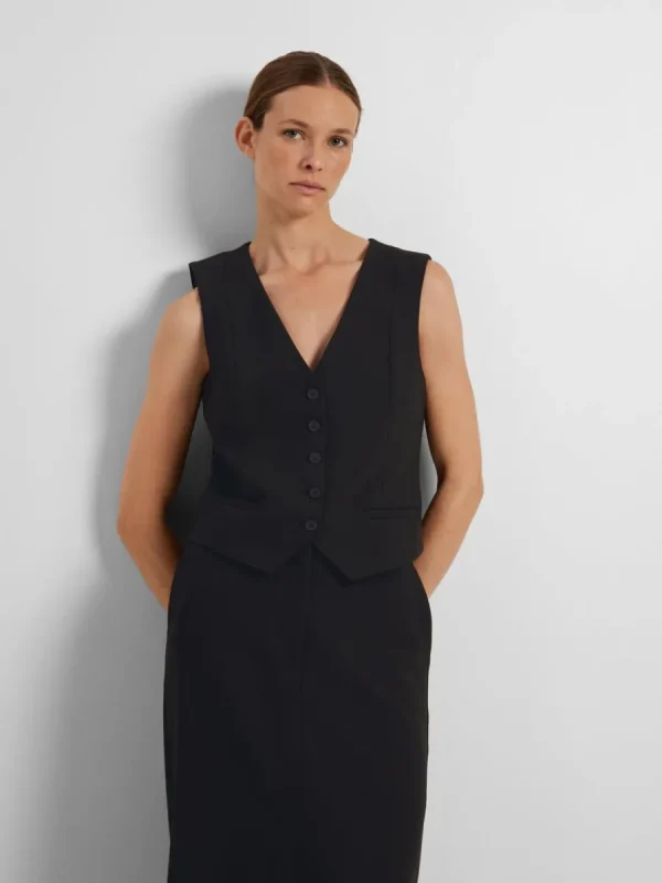 SELECTED SKRÄDDARSYDDA - VÄST Black Cheap