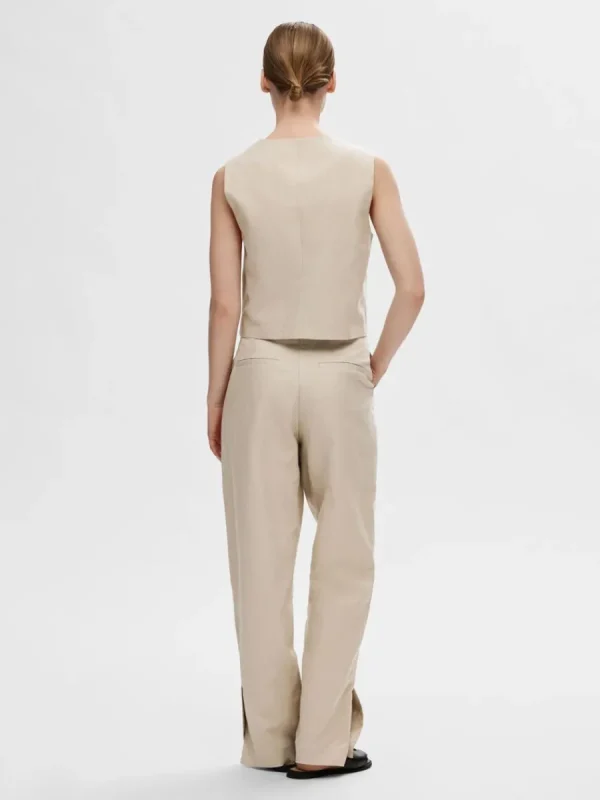SELECTED SKRÄDDARSYDDA - VÄST Beige Cheap