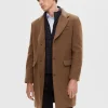 SELECTED SKRÄDDARSYDDA - YLLEKAPPA Brown Sale