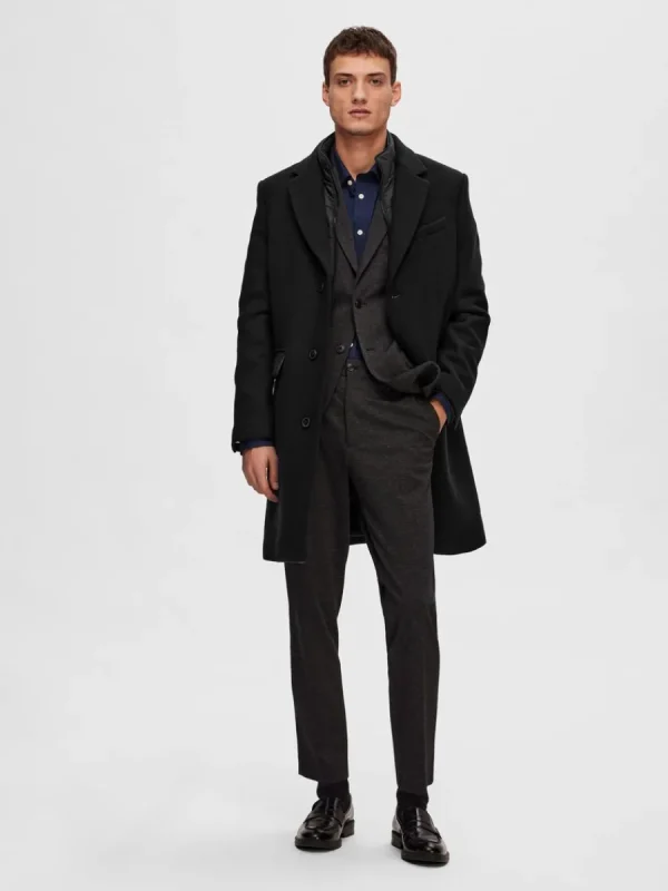 SELECTED SKRÄDDARSYDDA - YLLEKAPPA Black Store