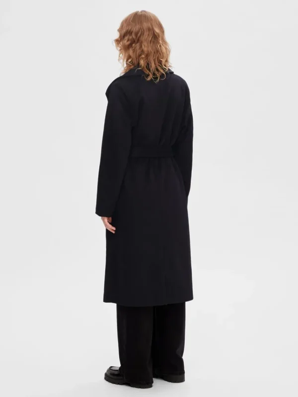 SELECTED SKÄRPFÖRSEDD KAPPA Black Outlet