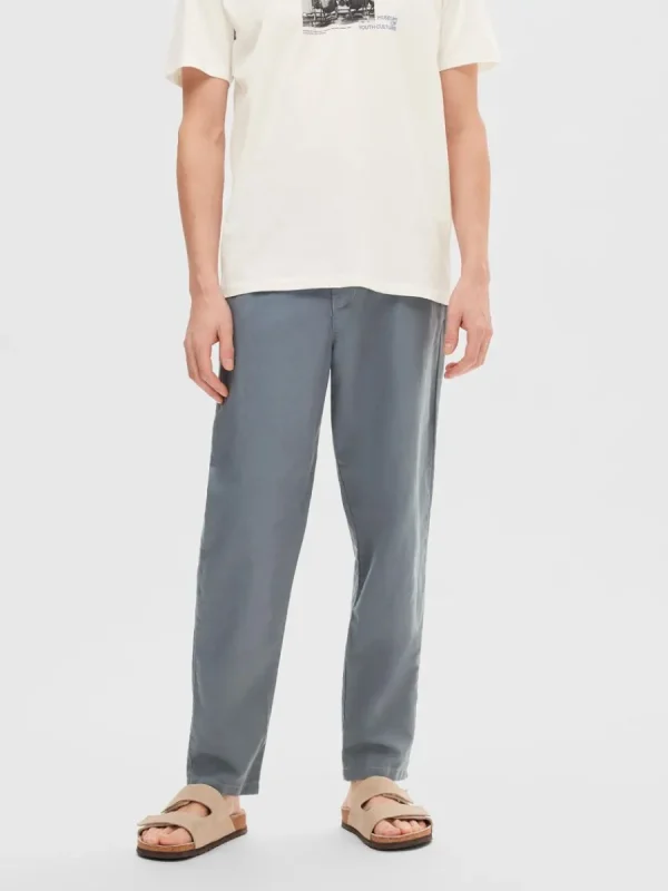 SELECTED 172 SLIM FIT AVSMALNANDE BYXOR Blue Shop