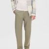 SELECTED 172 SLIM FIT AVSMALNANDE BYXOR Green Best