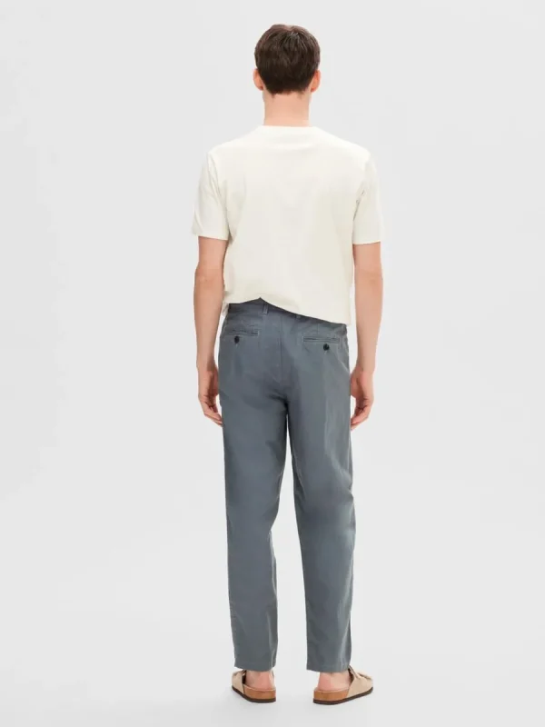 SELECTED 172 SLIM FIT AVSMALNANDE BYXOR Blue Shop