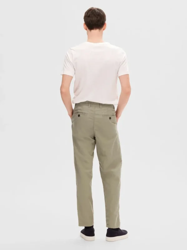 SELECTED 172 SLIM FIT AVSMALNANDE BYXOR Green Best