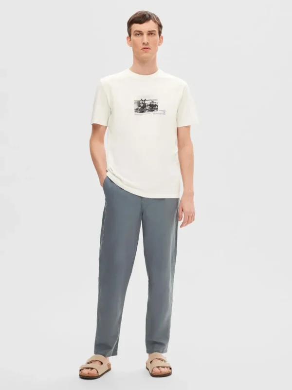 SELECTED 172 SLIM FIT AVSMALNANDE BYXOR Blue Shop