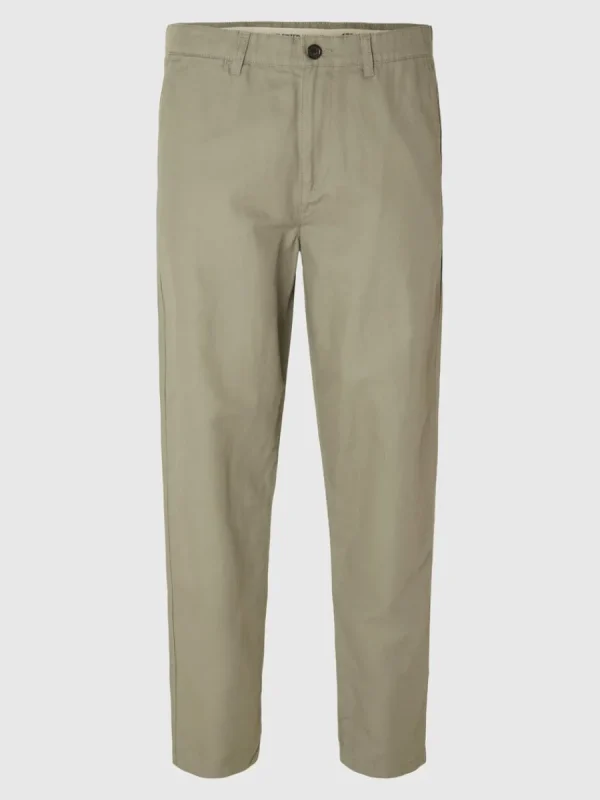 SELECTED 172 SLIM FIT AVSMALNANDE BYXOR Green Best