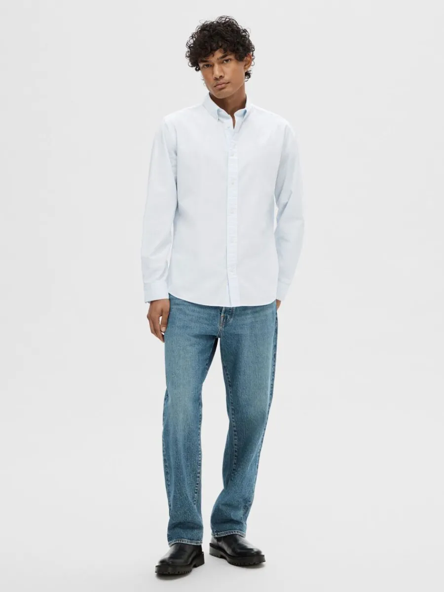 slim_fit_bomull_skjorta_0.webp SELECTED SLIM FIT BOMULL SKJORTA Blue Discount