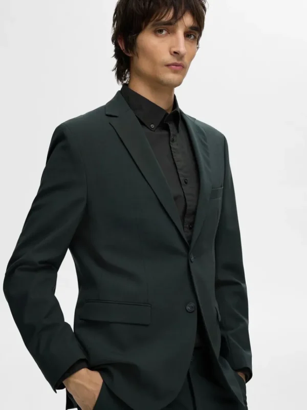 SELECTED SLIM FIT BOMULL SKJORTA Black Cheap