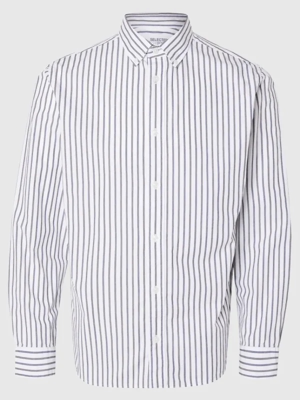 SELECTED SLIM FIT BOMULL SKJORTA White Online