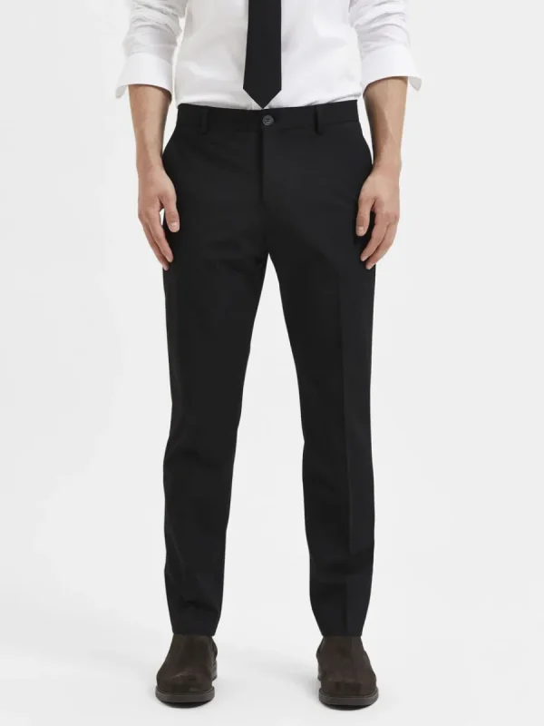 SELECTED 175 SLIM FIT BYXOR Black Fashion