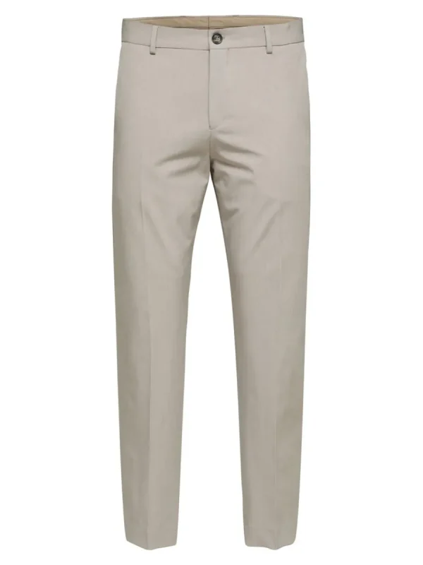 SELECTED 175 SLIM FIT BYXOR Beige Flash Sale